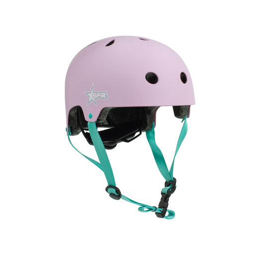 Casque Enfant Réglable SFR - Rose / Vert