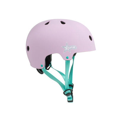 Casque Enfant Réglable SFR - Rose / Vert