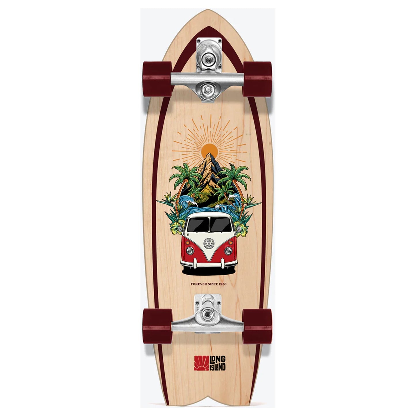 California 75th Volkswagen x Long Island Surfskate 30"x9.75"x19"