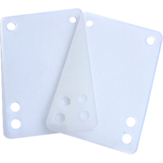 Pads et risers silicone Ice 75Sh pour trucks skateboard cruiser longboard vendus par 2
