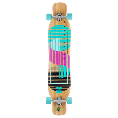 Dusters Complete Longboard Wanderlust 47 Teal Purple