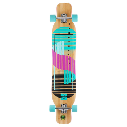 Dusters Complete Longboard Wanderlust 47 Teal Purple