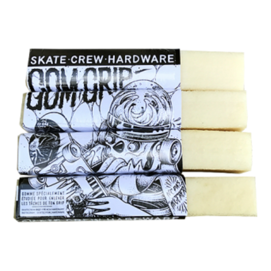 Gomme Gom Grip 2 Skate Crew Hardware pour nettoyer le grip tape skateboard