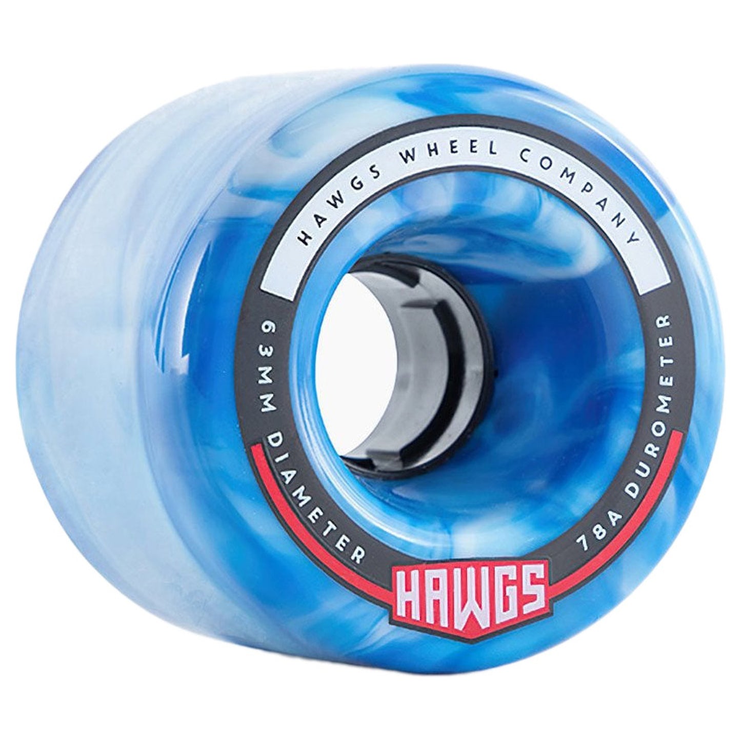 Hawgs Wheels (Jeu De 4) 63Mm Fatty 78A Sky Blue Swirl