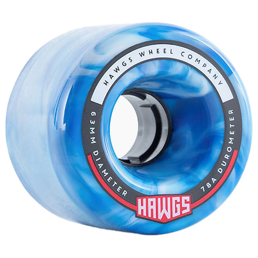 Hawgs Wheels (Jeu De 4) 63Mm Fatty 78A Sky Blue Swirl