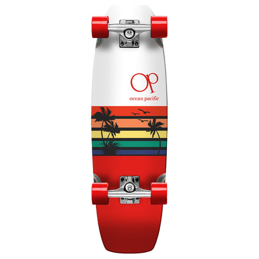Ocean Pacific Complete Cruiser Sunset White Red 30 X 8.75