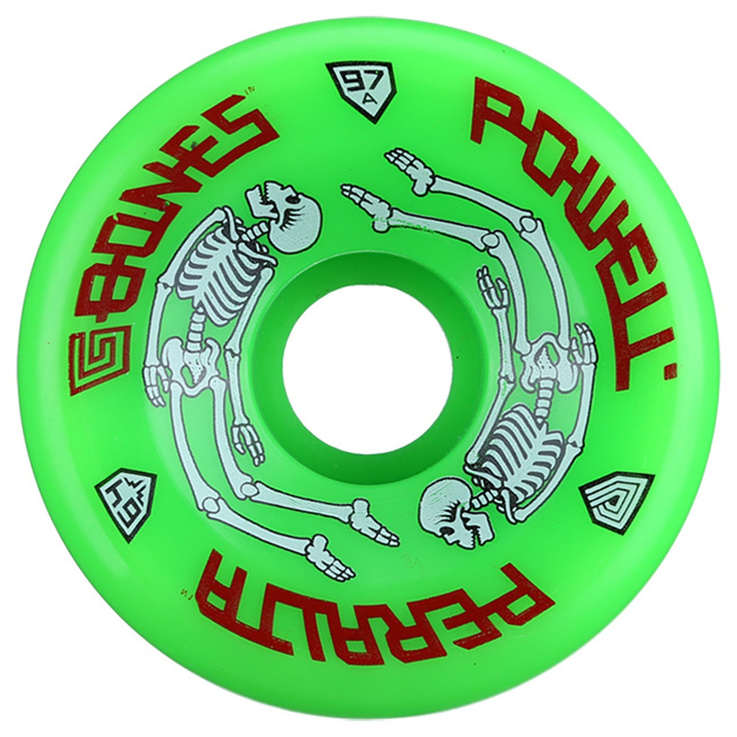 Powell Wheels (Jeu De 4) 64Mm G Bones Green 97A