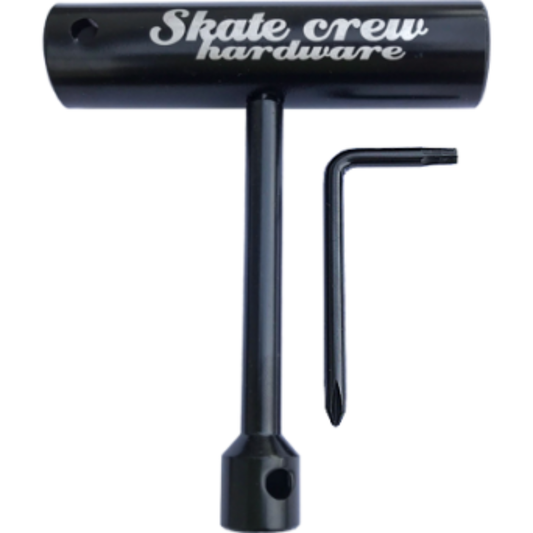 Clé de montage Roll's Tool 2 Skate Crew Hardware avec clé Allen et douilles skateboard